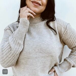 NWT- Mock Neck Sweater